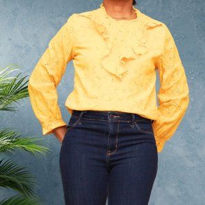 Solitaire Mustard Blouse - M